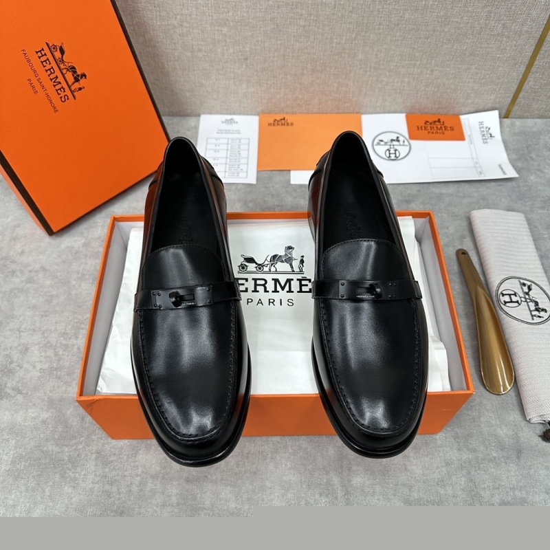H**mes leather shoes